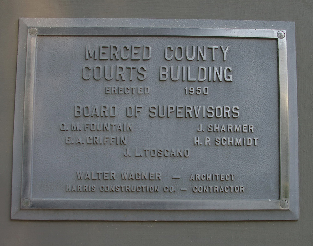 Merced County Sign Merced County - American Courthouses